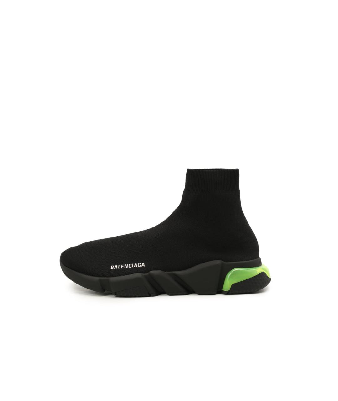 BALENCIAGA Черные текстильные высокие кроссовки / кеды, фото 5