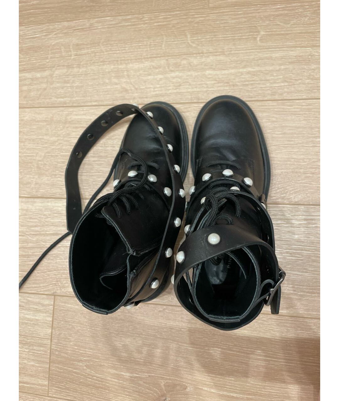 PINKO Черные кожаные ботинки, фото 3