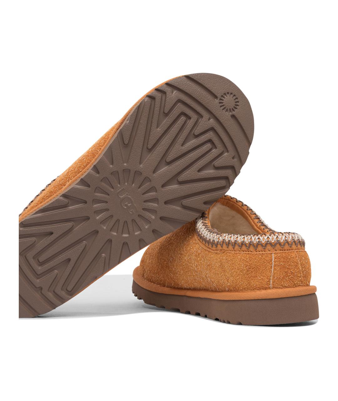 UGG AUSTRALIA Бежевые кожаные лоферы, фото 5