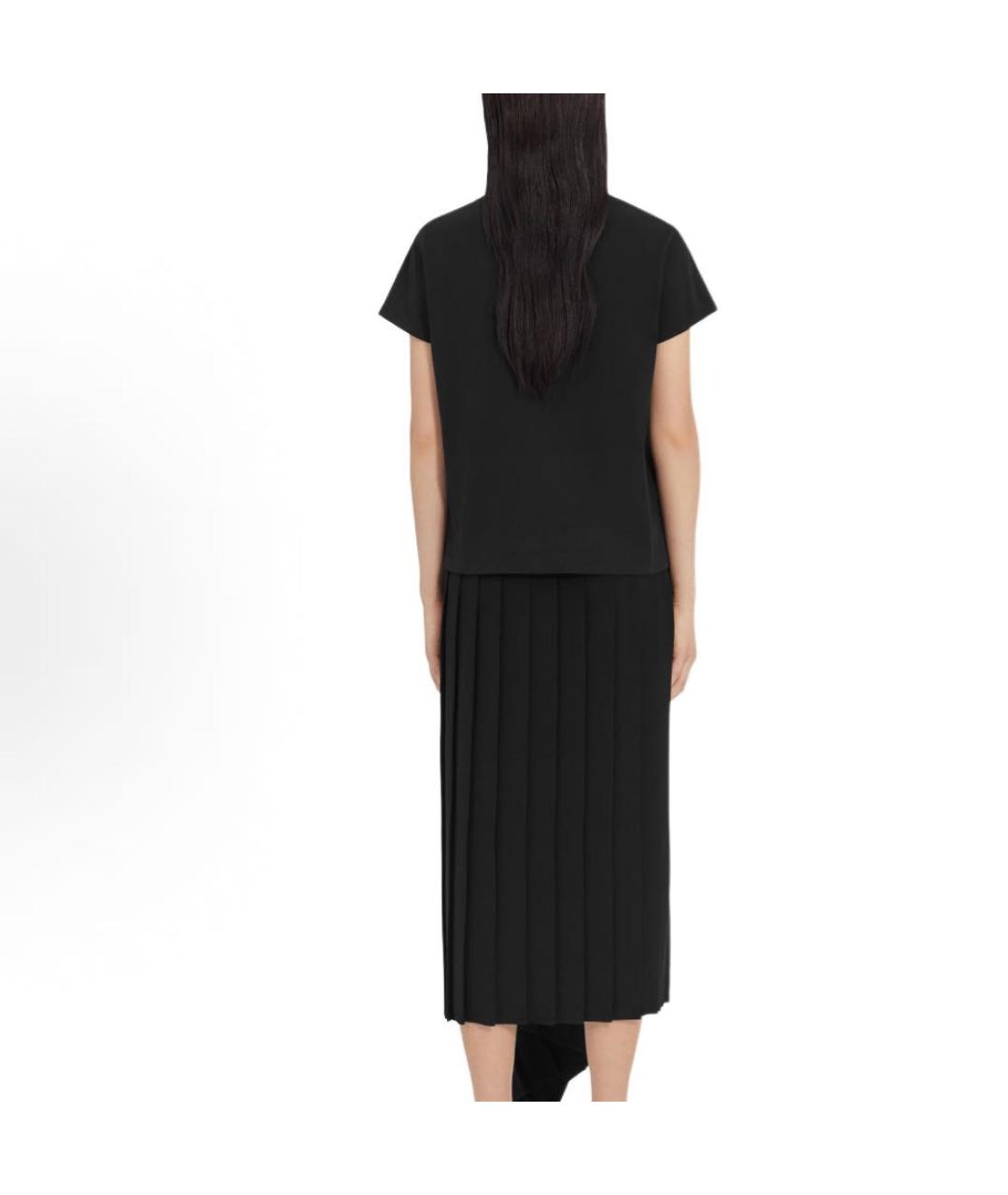 MM6 MAISON MARGIELA Черная хлопковая футболка, фото 4