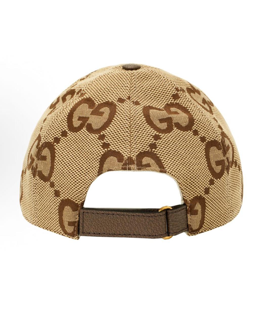 GUCCI Бежевая хлопковая кепка, фото 3