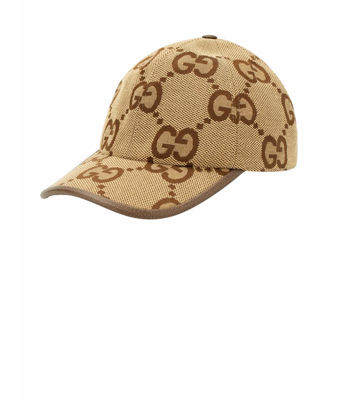 GUCCI Бежевая хлопковая кепка, фото 1