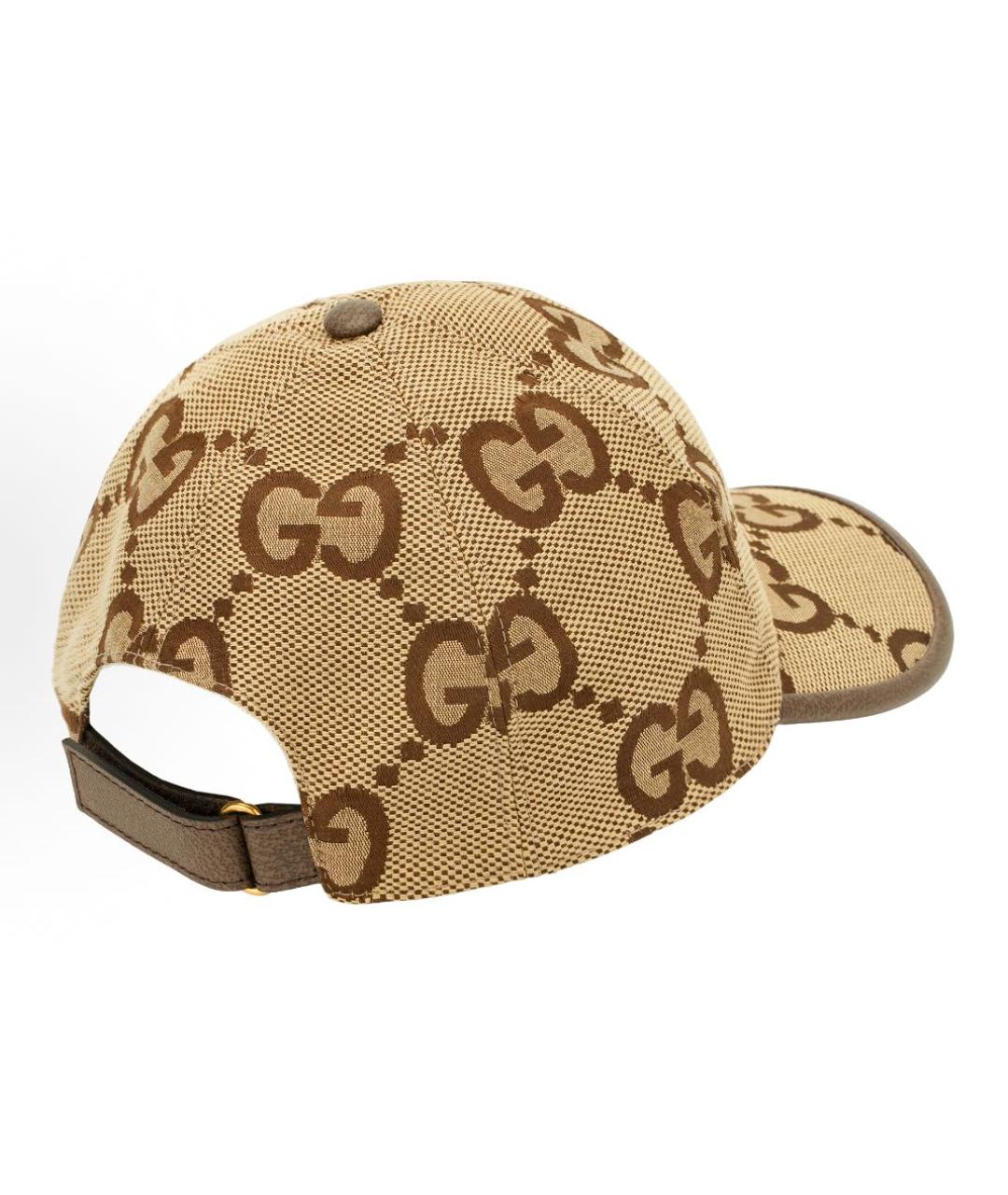 GUCCI Бежевая хлопковая кепка, фото 4