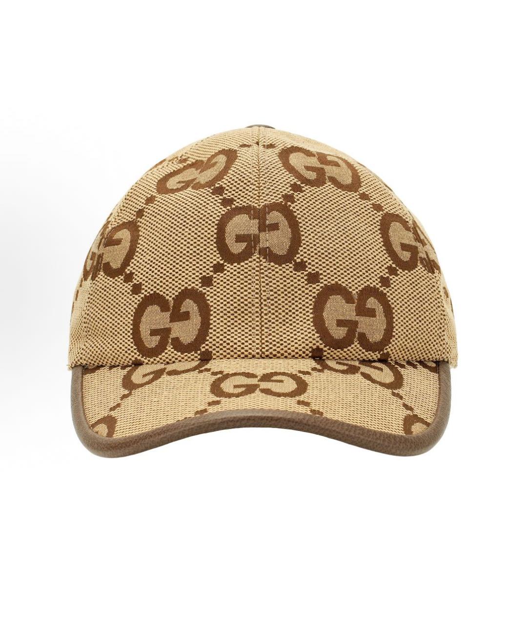 GUCCI Бежевая хлопковая кепка, фото 2