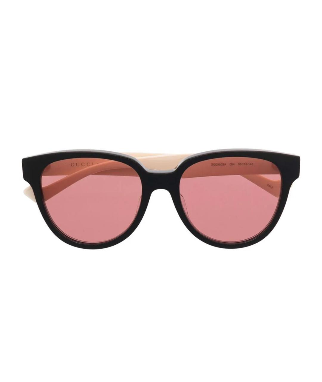 GUCCI Белые пластиковые солнцезащитные очки, фото 2