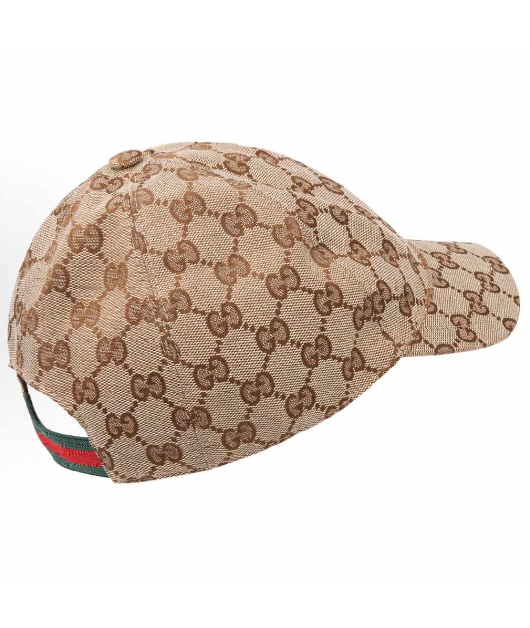 GUCCI Бежевая хлопковая кепка, фото 5