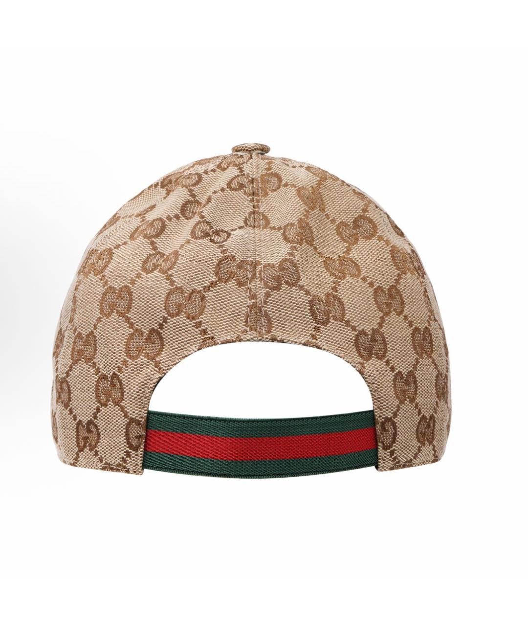 GUCCI Бежевая хлопковая кепка, фото 3