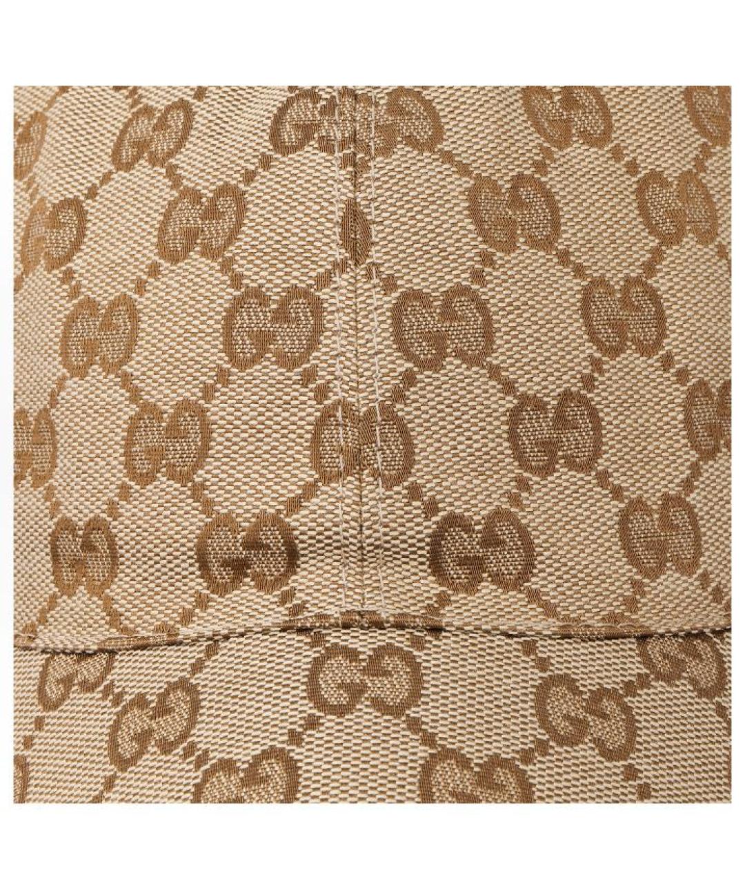 GUCCI Бежевая хлопковая кепка, фото 4