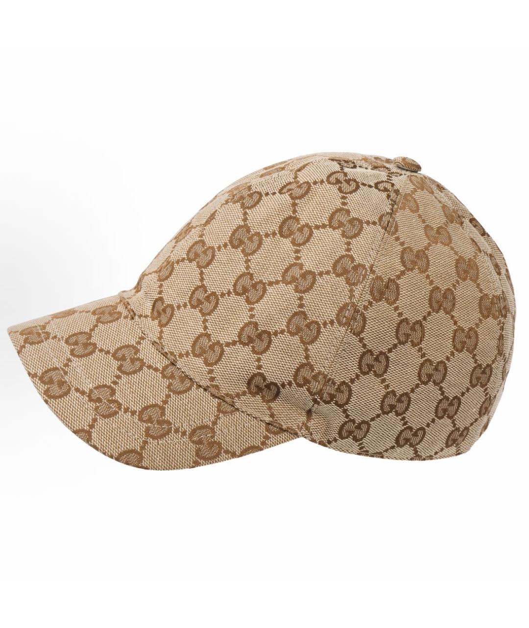 GUCCI Бежевая хлопковая кепка, фото 2