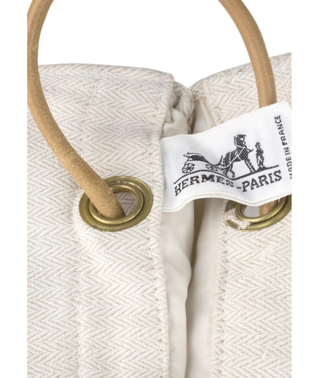 HERMES Бежевая сумка тоут, фото 5