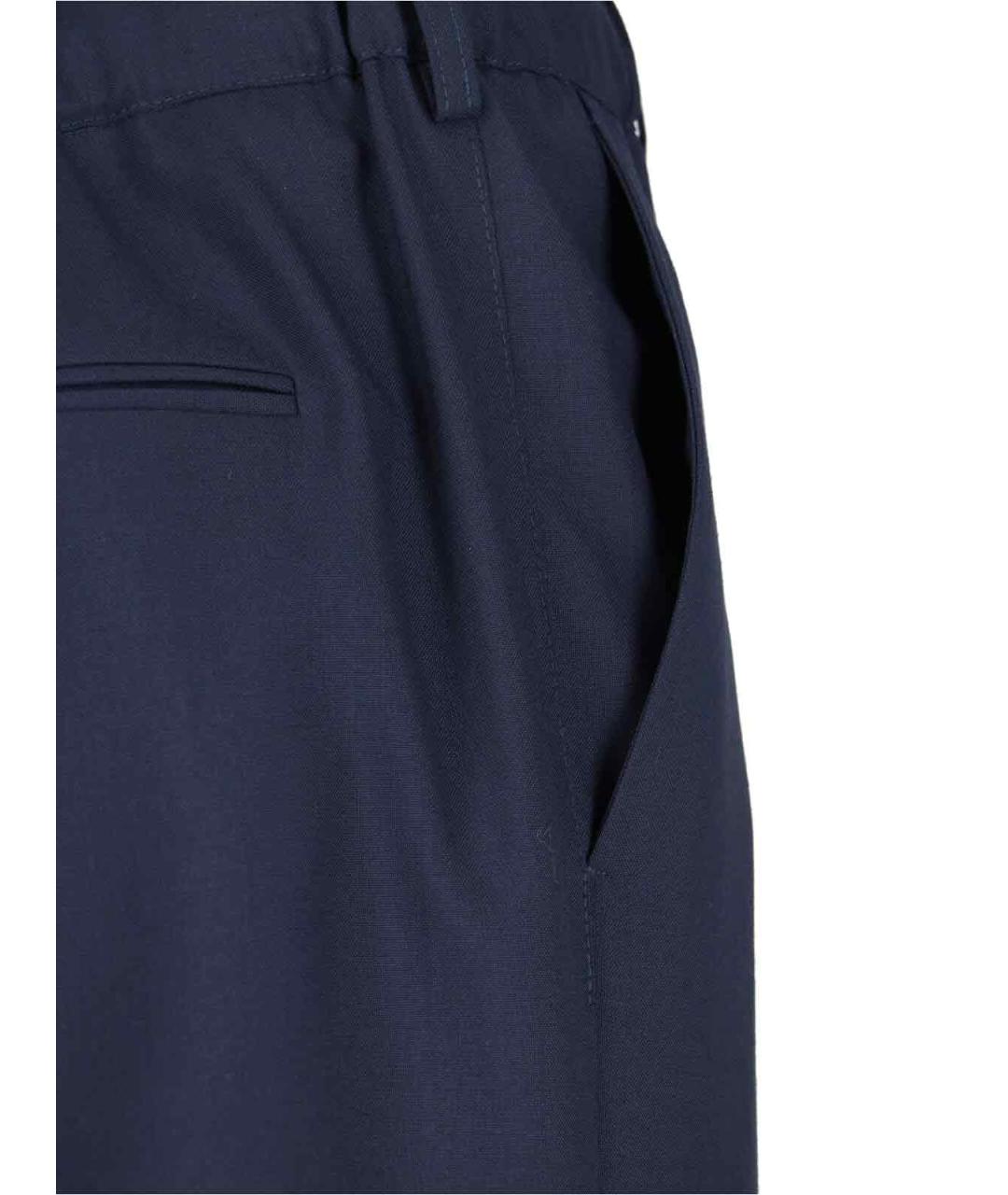 MARNI Синие хлопковые повседневные брюки, фото 5