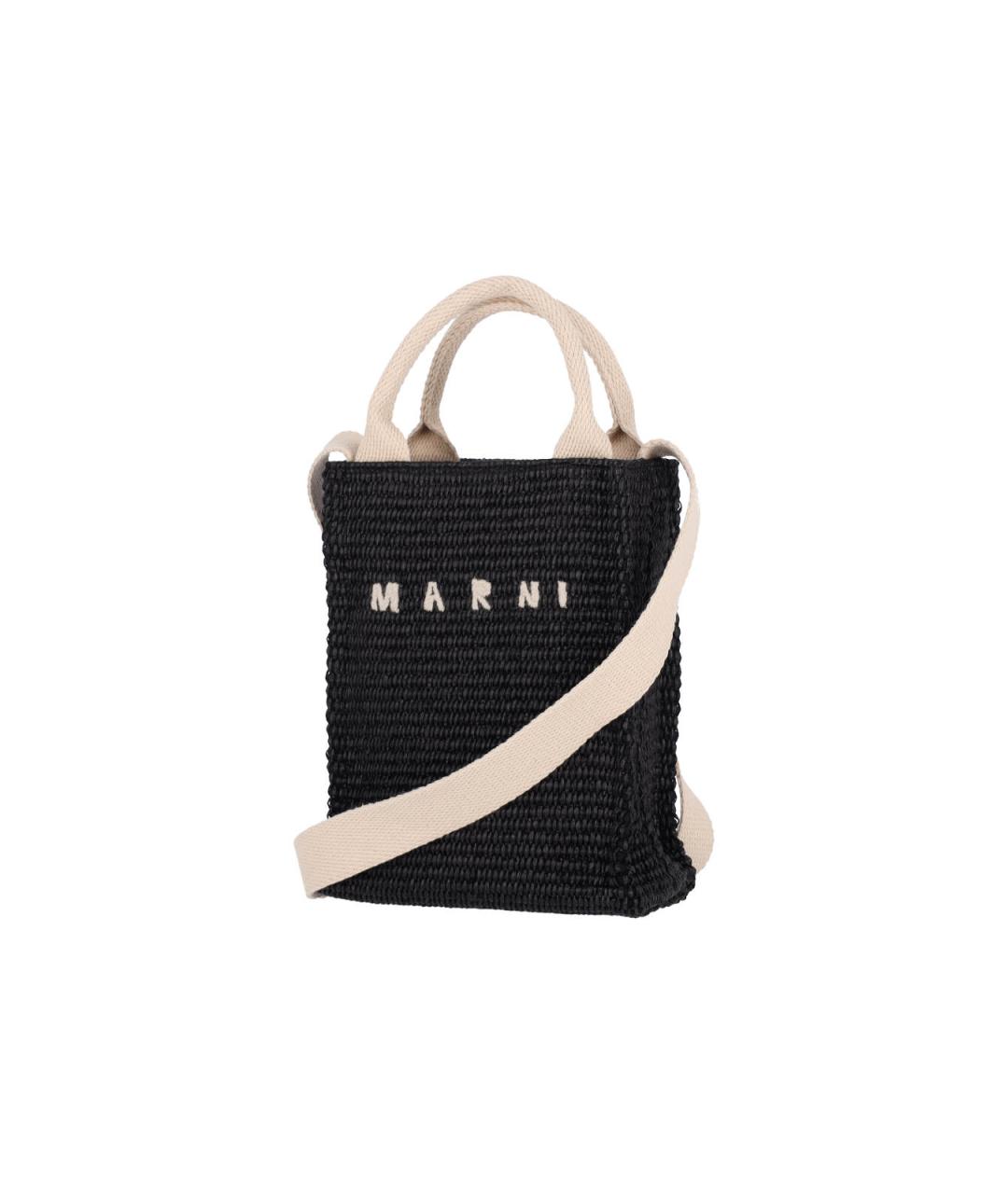 MARNI Черная сумка тоут, фото 2