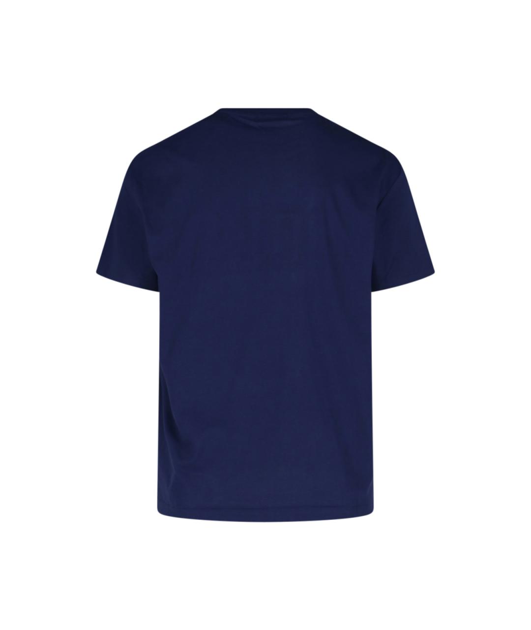POLO RALPH LAUREN Синяя хлопковая футболка, фото 2