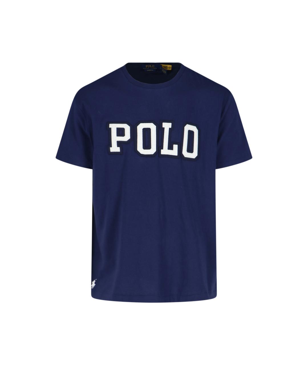 POLO RALPH LAUREN Синяя хлопковая футболка, фото 1