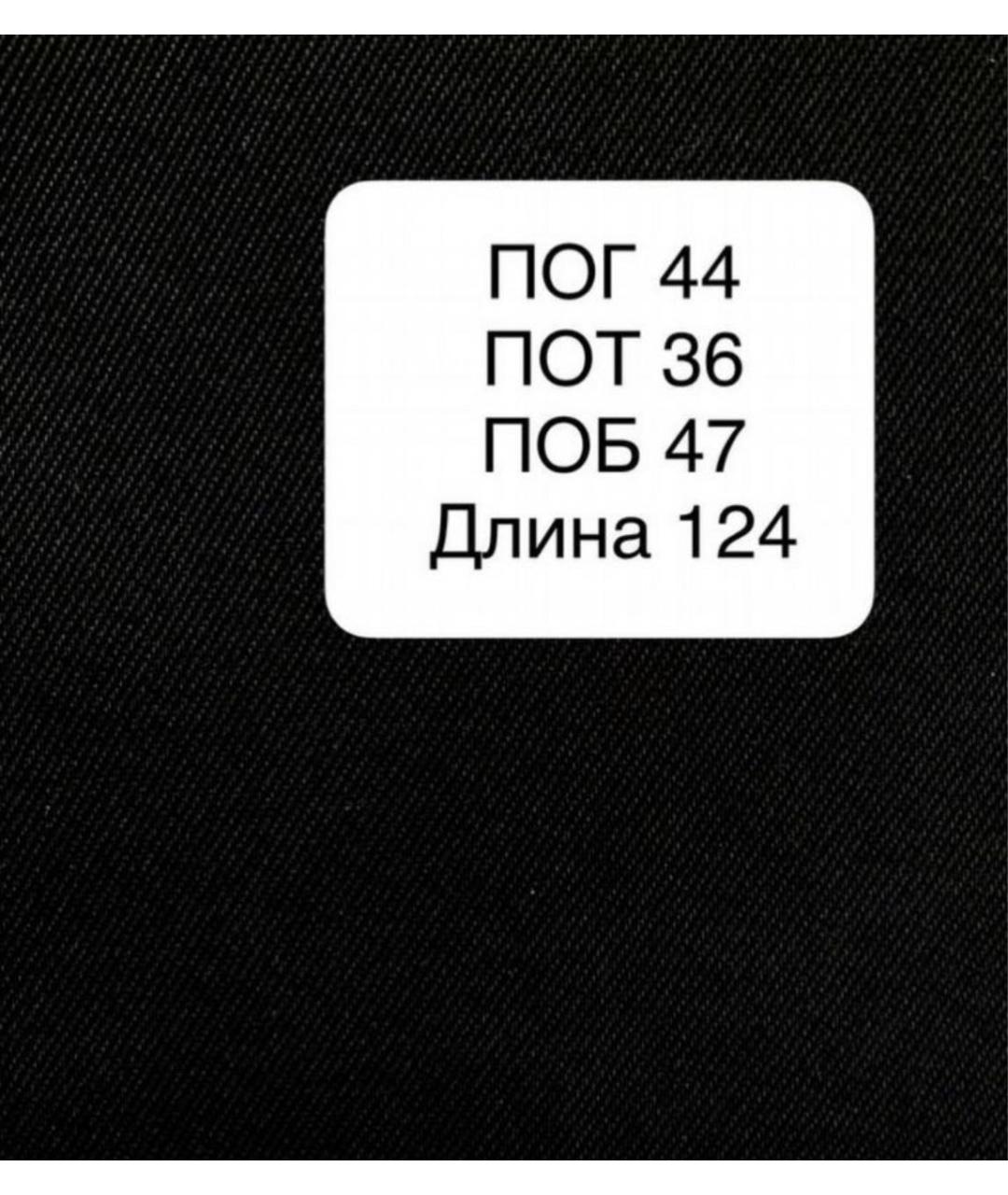 SPORTMAX Черное хлопко-эластановое повседневное платье, фото 4