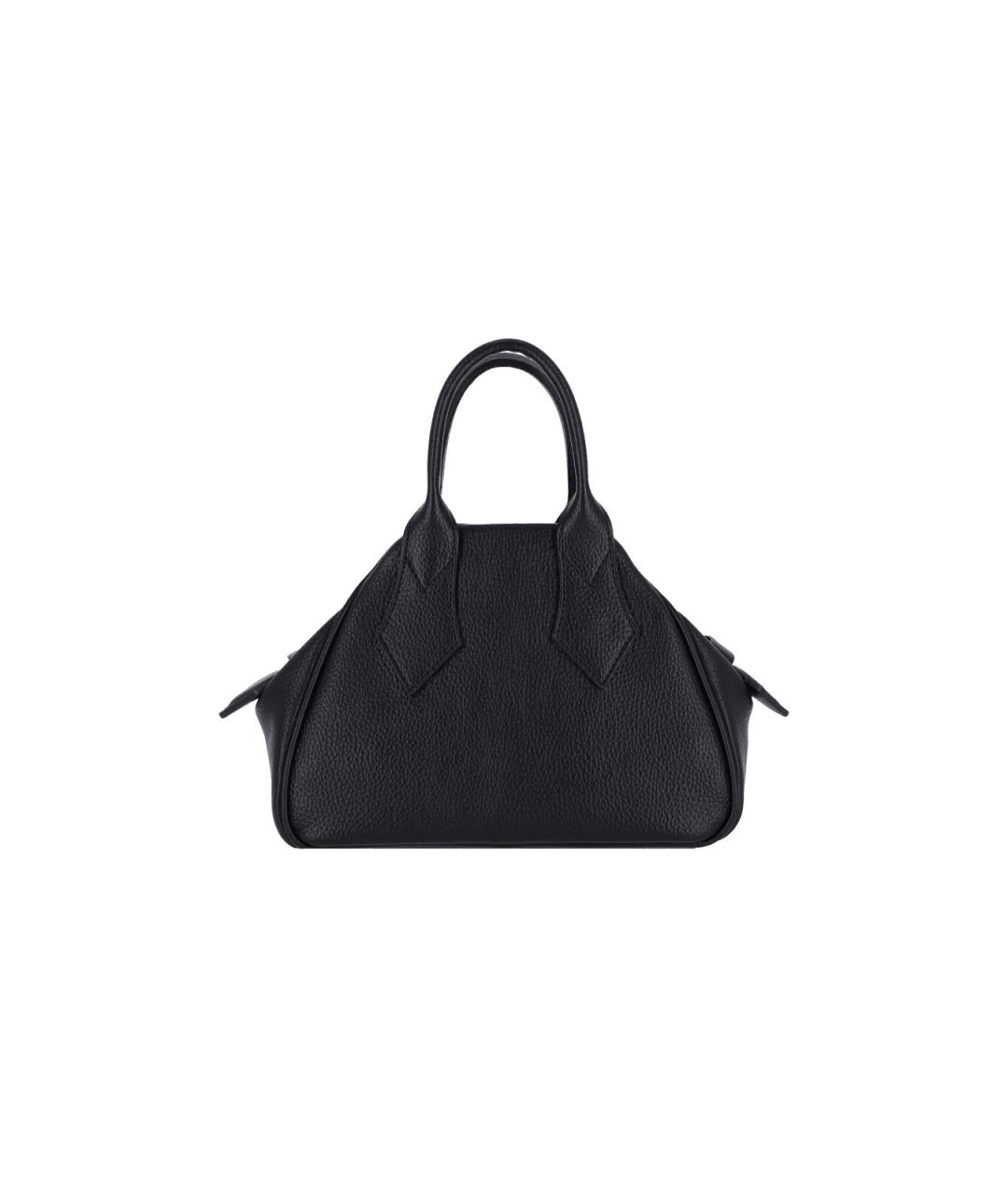 VIVIENNE WESTWOOD Черная сумка тоут из искусственной кожи, фото 3