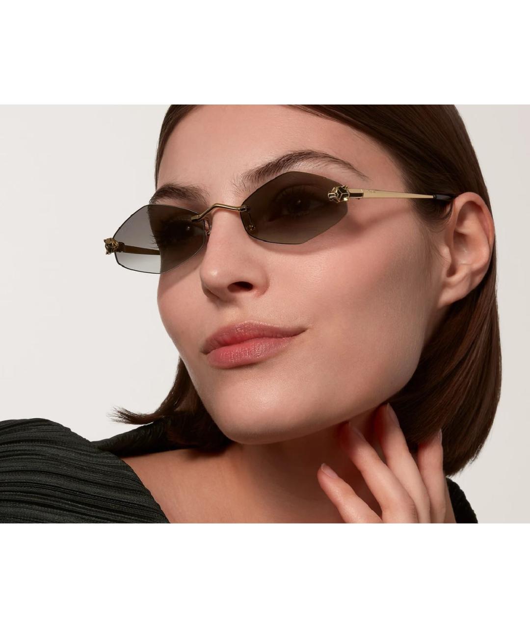 CARTIER Черные солнцезащитные очки, фото 2