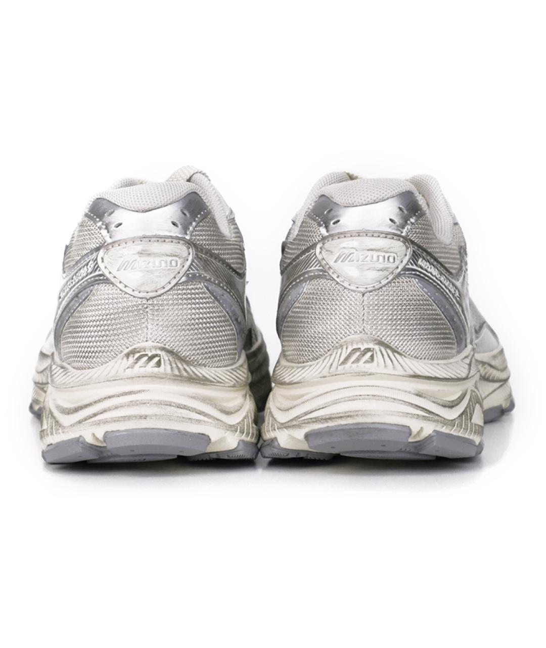 MIZUNO Серебряные текстильные кроссовки, фото 3