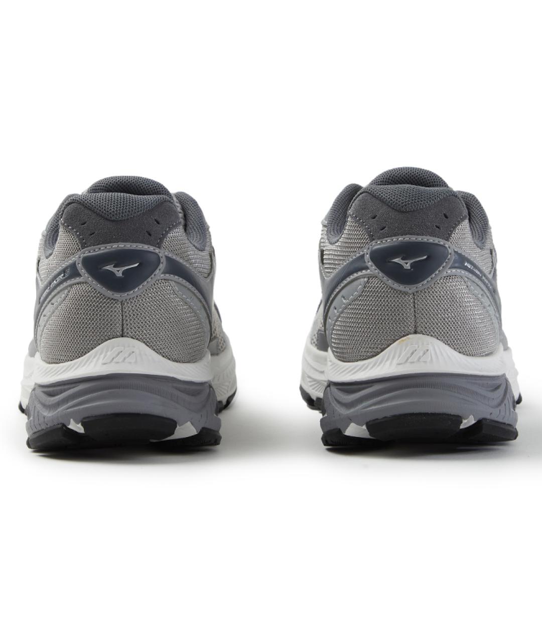MIZUNO Серебряные кожаные кроссовки, фото 5