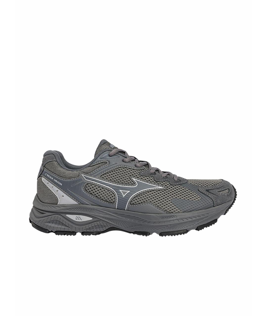 MIZUNO Серые кожаные кроссовки, фото 1