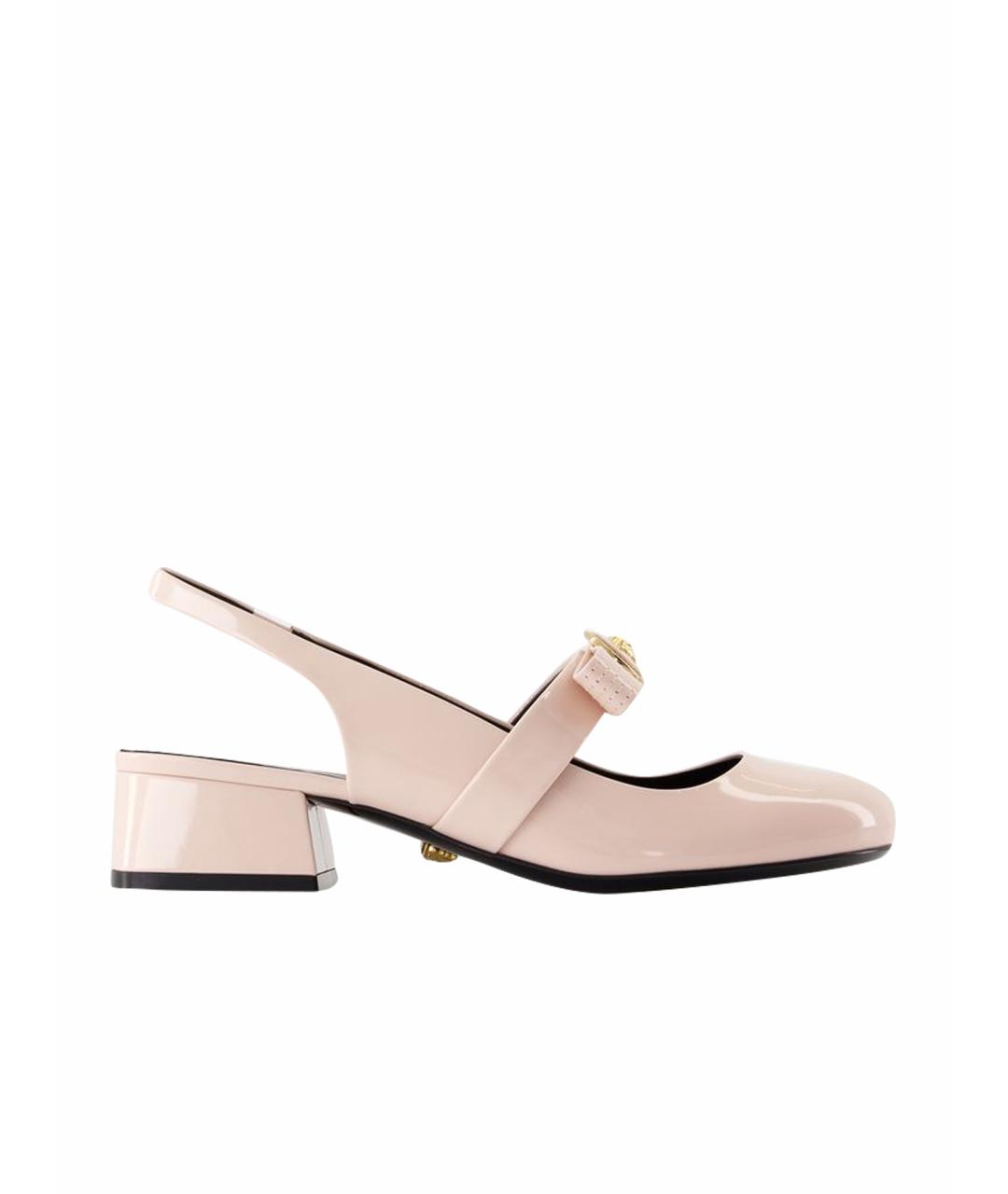 VERSACE Розовые туфли из лакированной кожи, фото 1