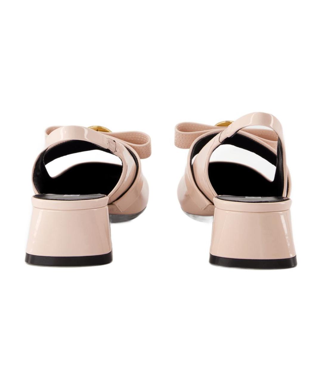 VERSACE Розовые туфли из лакированной кожи, фото 3