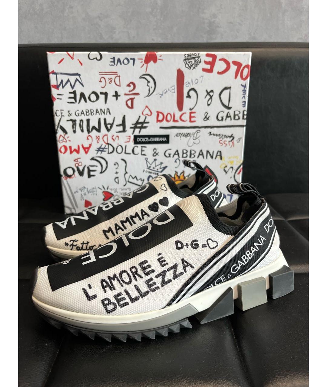 DOLCE&GABBANA Белые кроссовки, фото 2