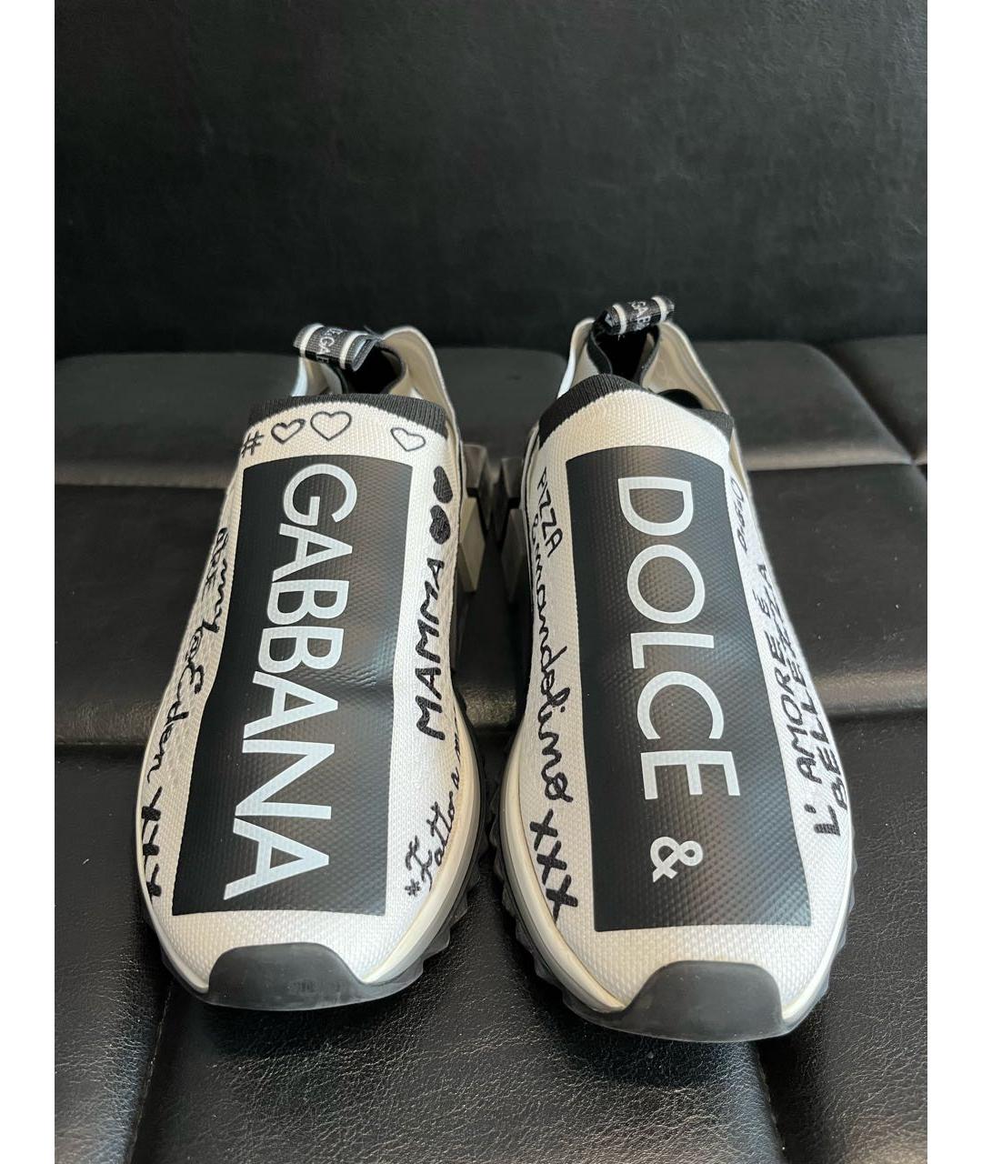 DOLCE&GABBANA Белые кроссовки, фото 5