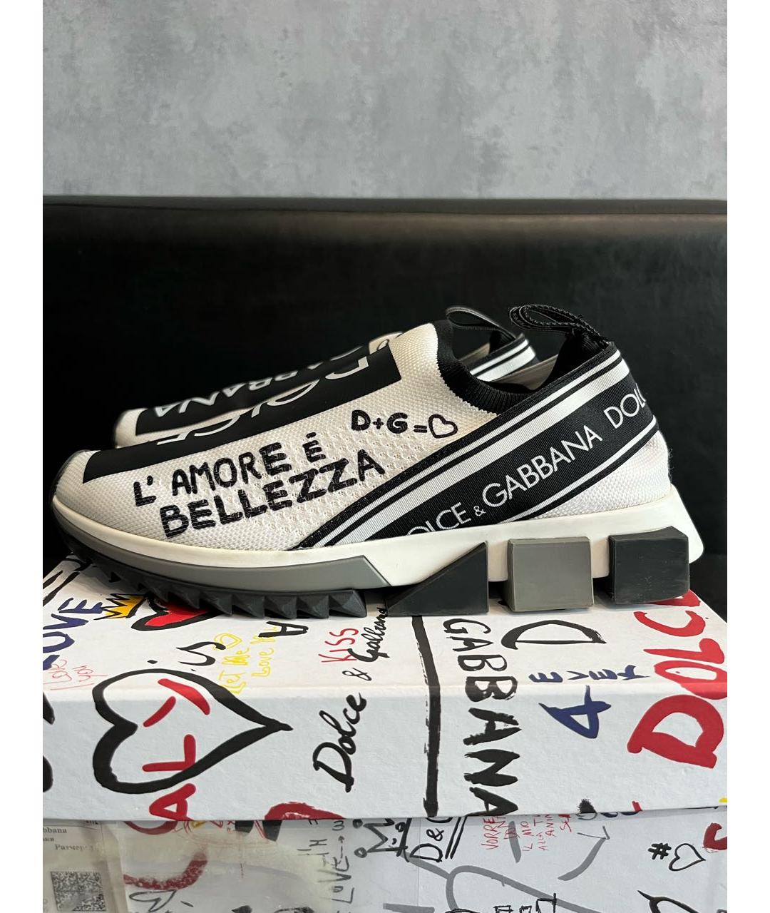 DOLCE&GABBANA Белые кроссовки, фото 9