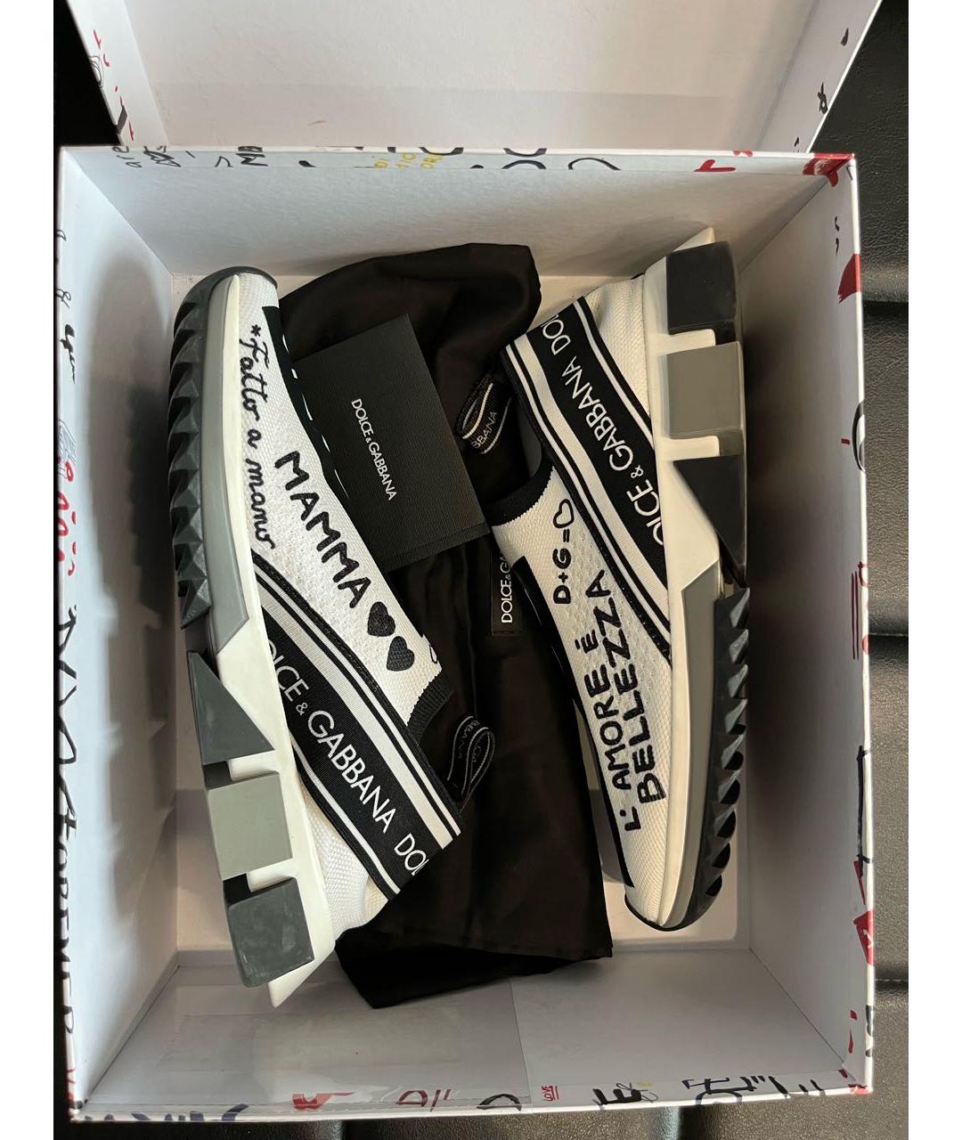 DOLCE&GABBANA Белые кроссовки, фото 8
