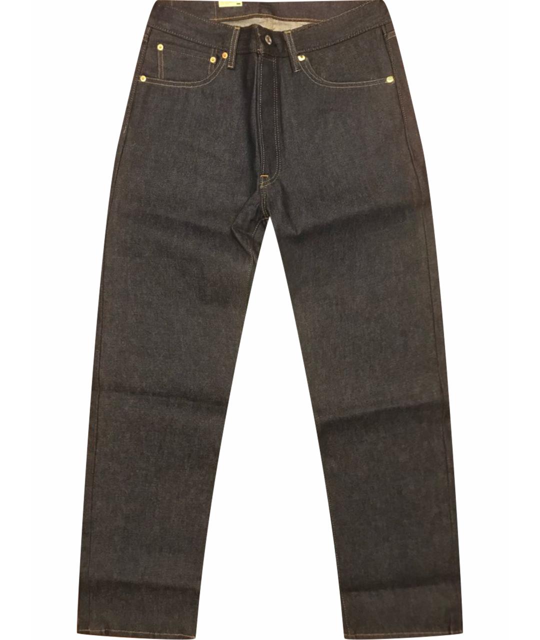 LEVI'S Темно-синие хлопковые прямые джинсы, фото 1