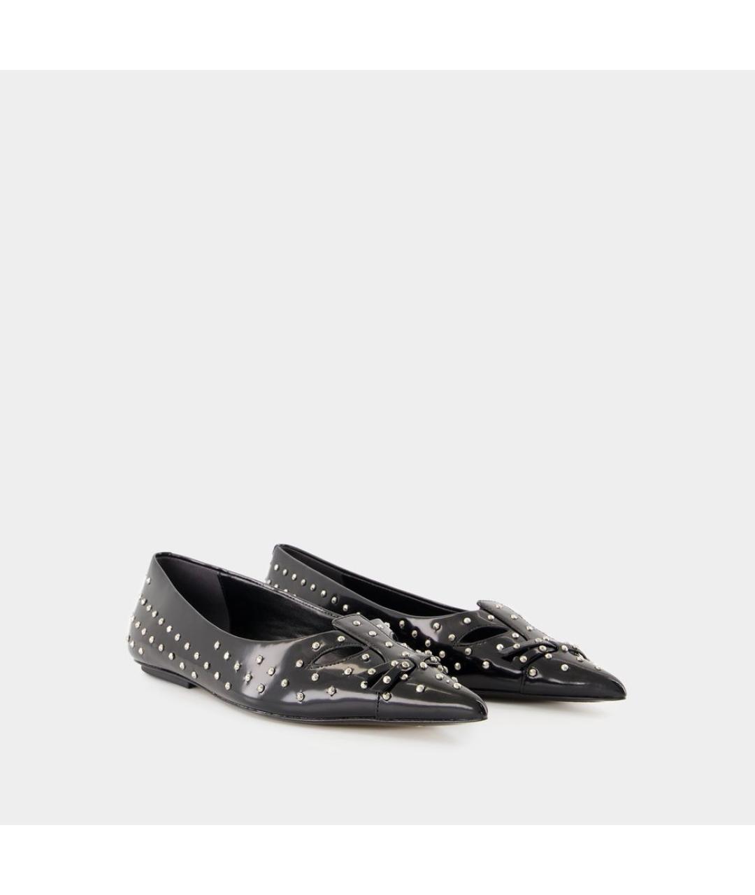 MARC JACOBS Черные кожаные балетки, фото 2