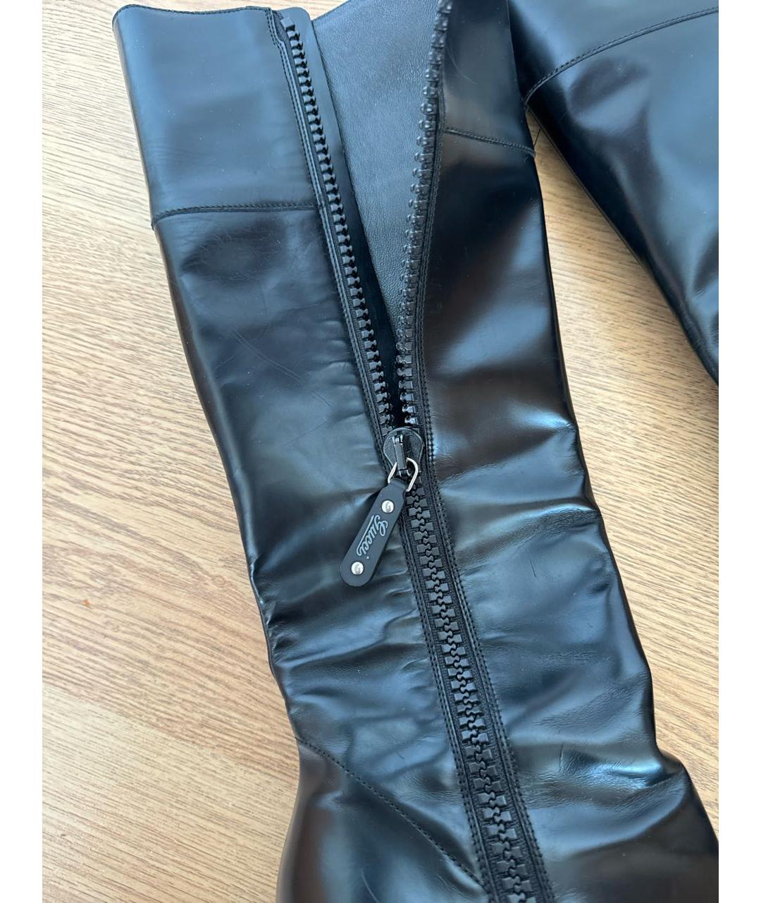 GUCCI Черные кожаные сапоги, фото 3
