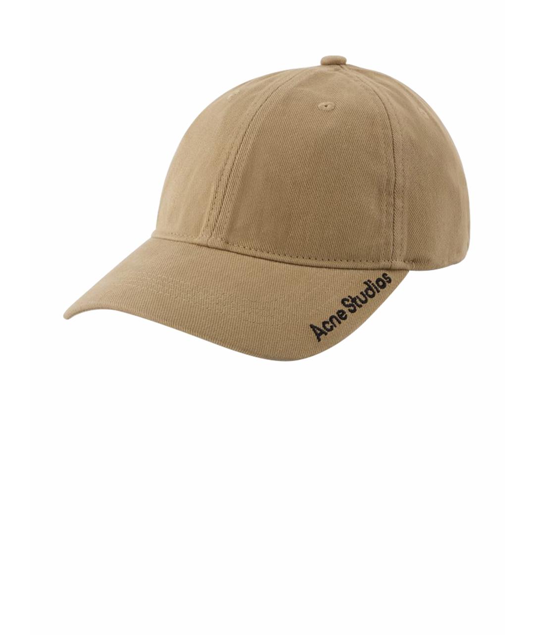 ACNE STUDIOS Бежевая хлопковая кепка, фото 1