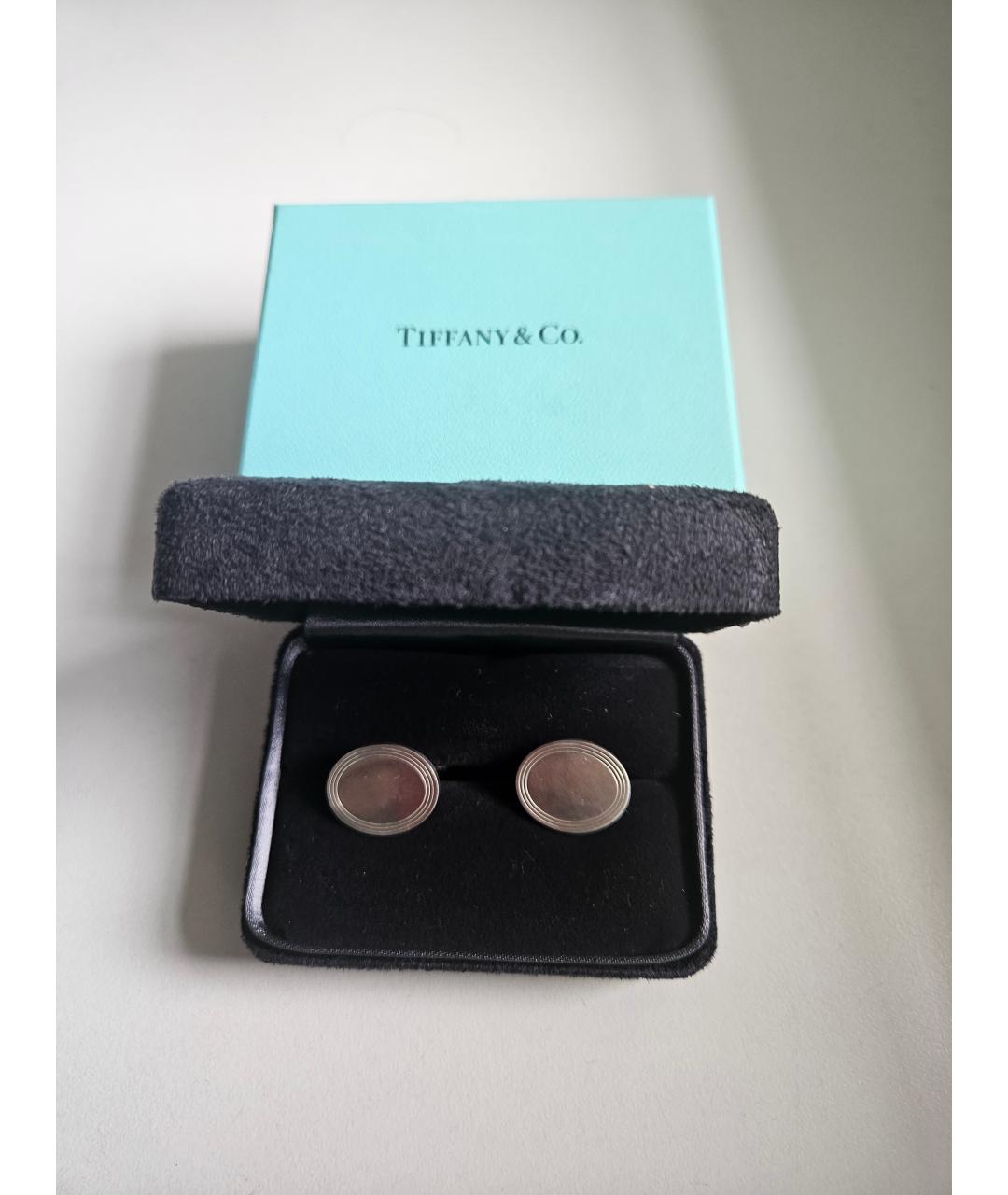 TIFFANY&CO Серебряные серебряные запонки, фото 3