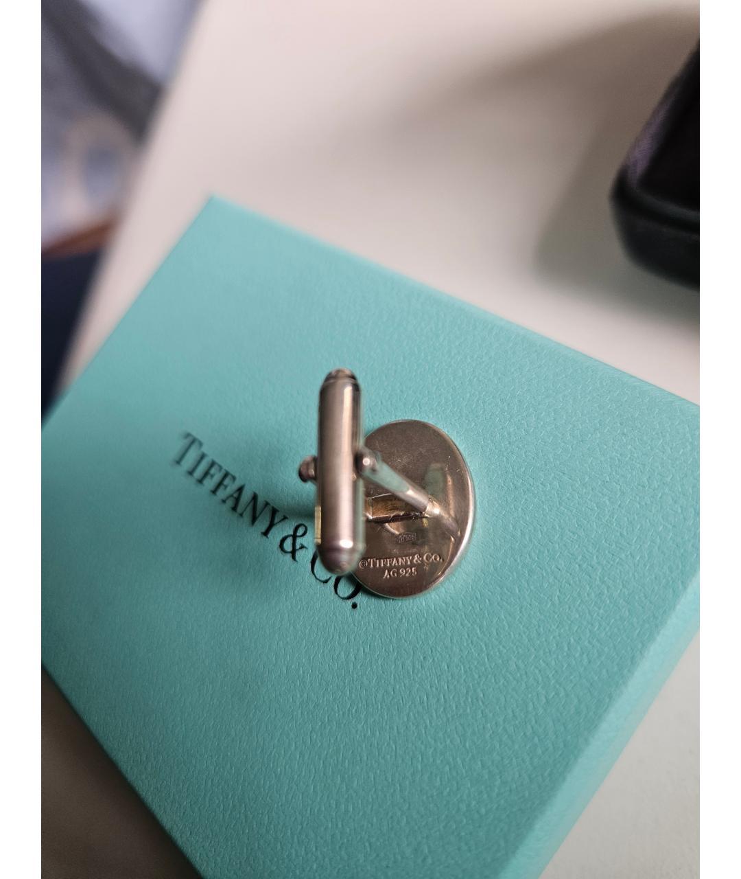 TIFFANY&CO Серебряные серебряные запонки, фото 4