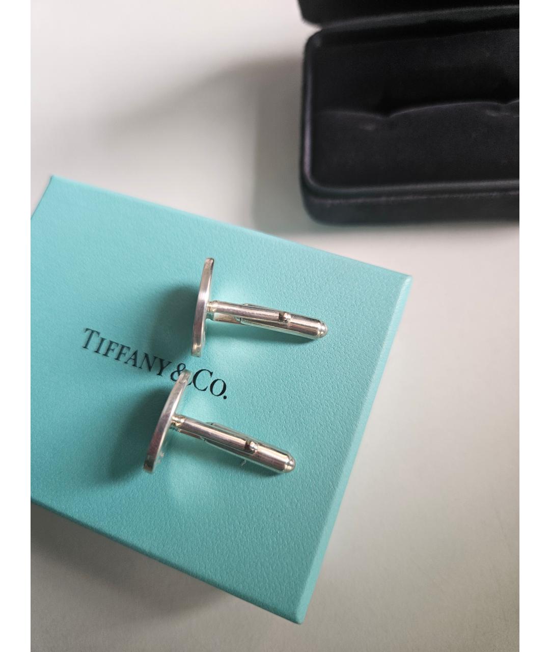 TIFFANY&CO Серебряные серебряные запонки, фото 6