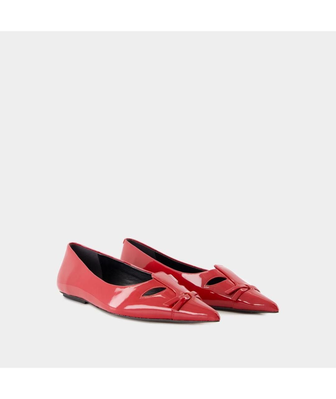 MARC JACOBS Красные кожаные балетки, фото 2