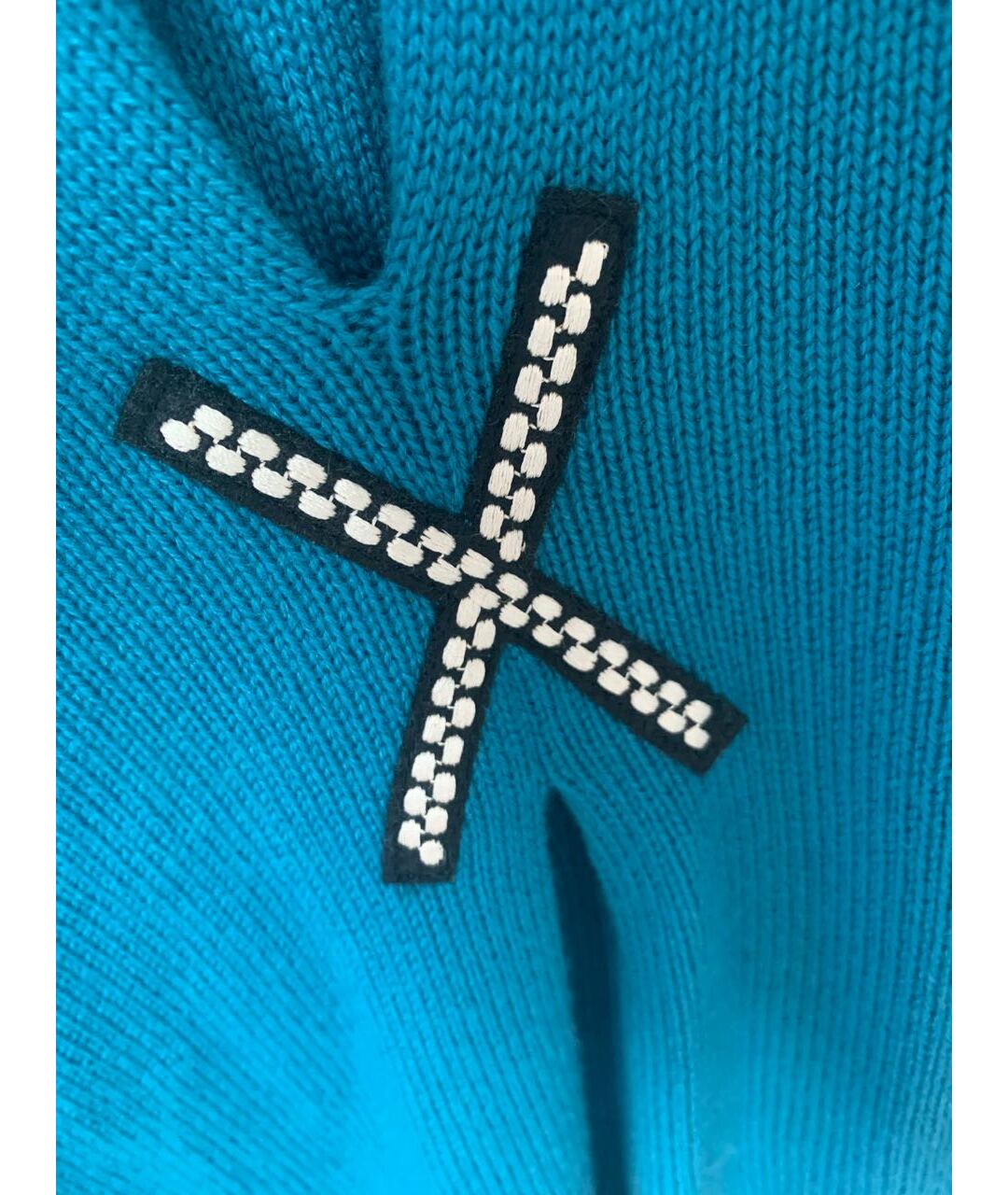 FENDI Голубой кашемировый джемпер / свитер, фото 4