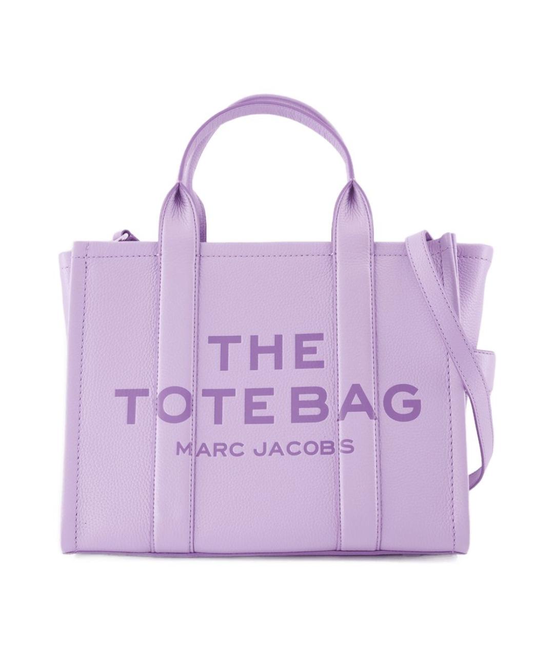 MARC JACOBS Фиолетовая кожаная сумка тоут, фото 1