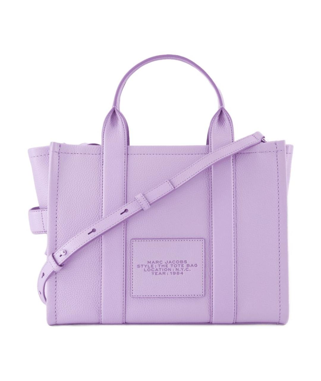 MARC JACOBS Фиолетовая кожаная сумка тоут, фото 3