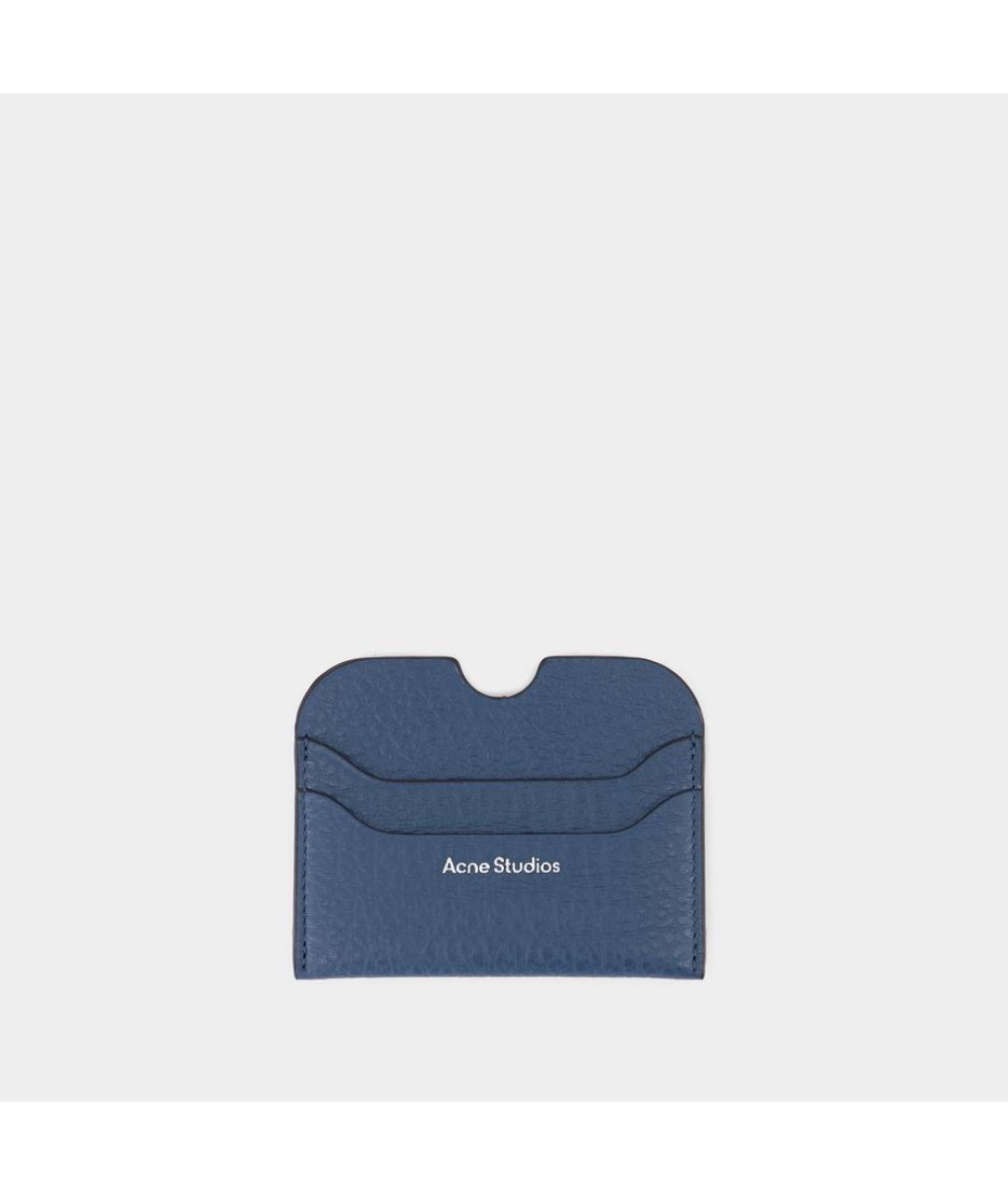 ACNE STUDIOS Синий кожаный кардхолдер, фото 3