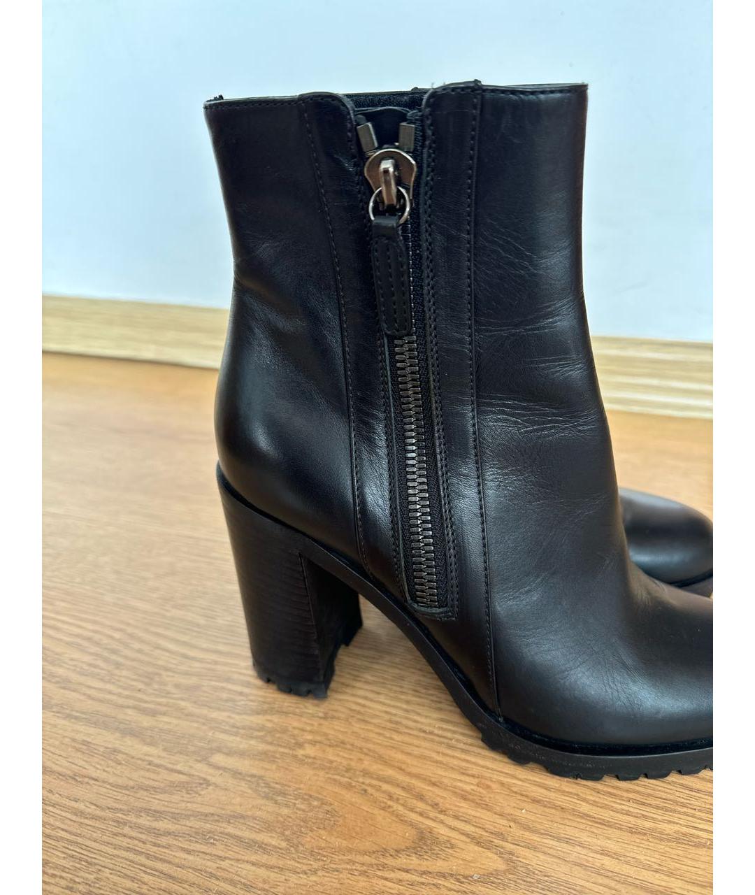 GIANVITO ROSSI Черные кожаные ботильоны, фото 5
