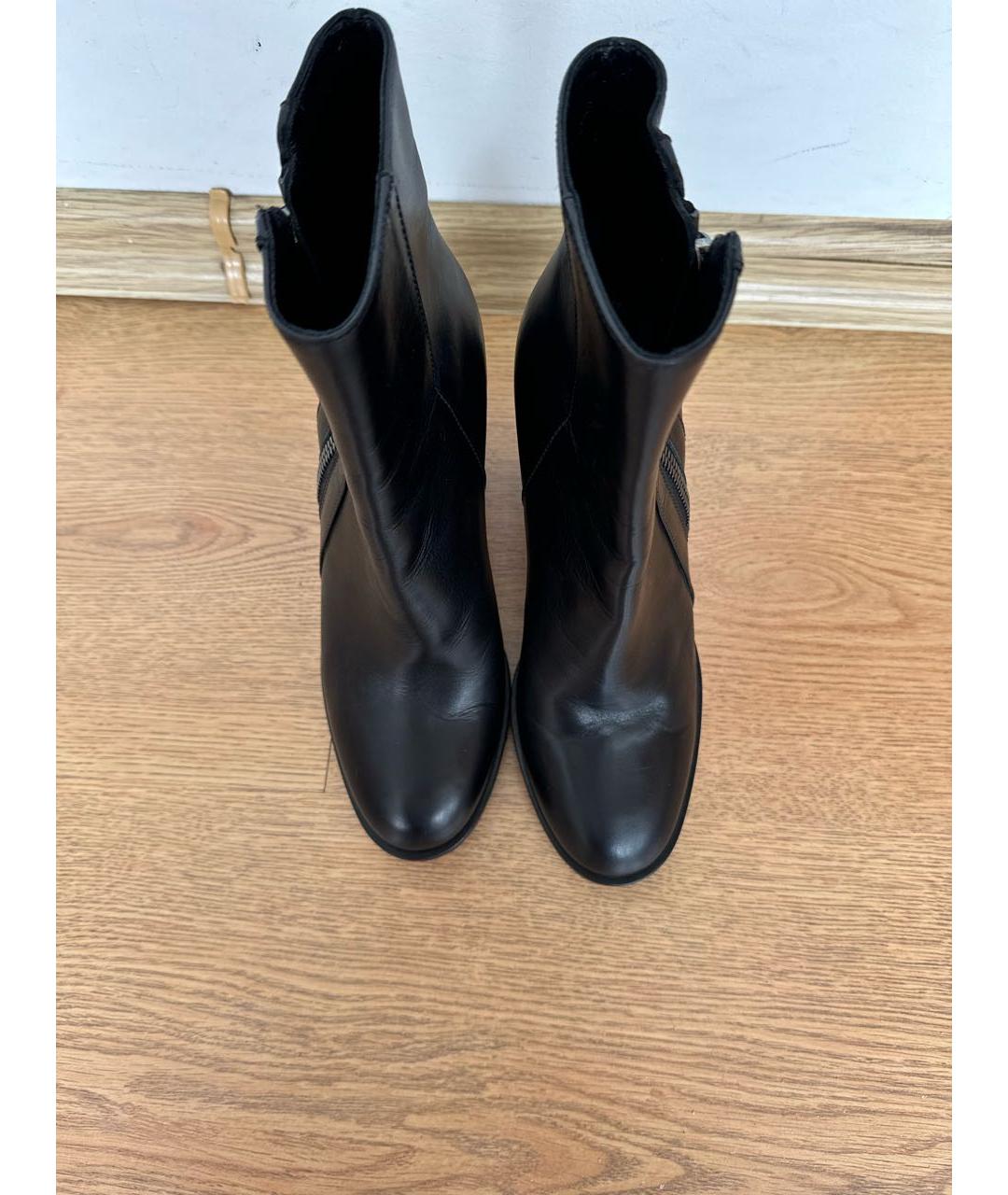 GIANVITO ROSSI Черные кожаные ботильоны, фото 3