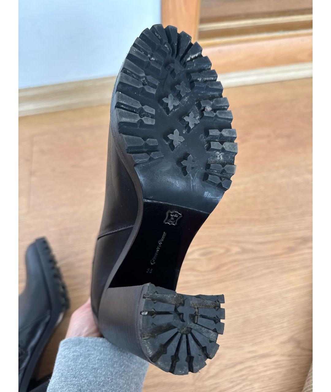 GIANVITO ROSSI Черные кожаные ботильоны, фото 7