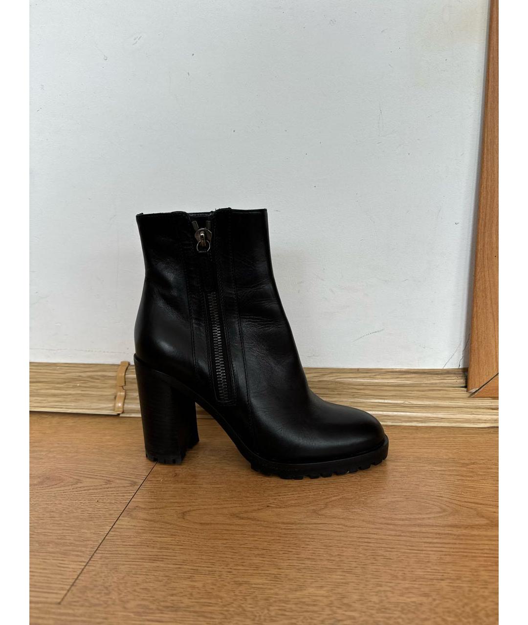 GIANVITO ROSSI Черные кожаные ботильоны, фото 8