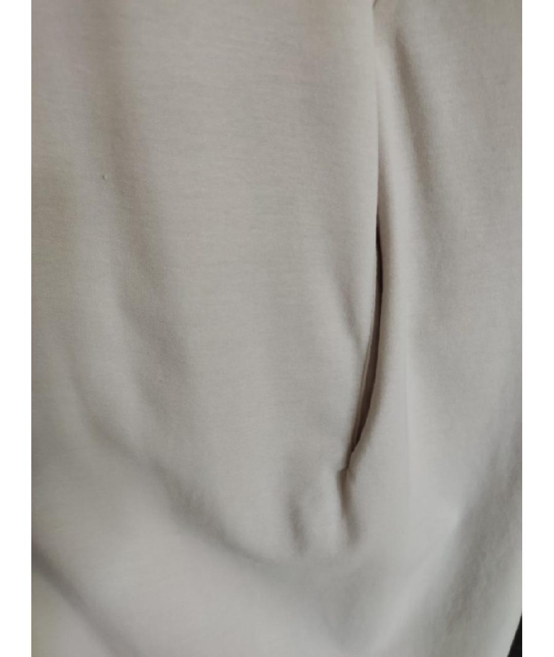 JIL SANDER Бежевое хлопковое повседневное платье, фото 4