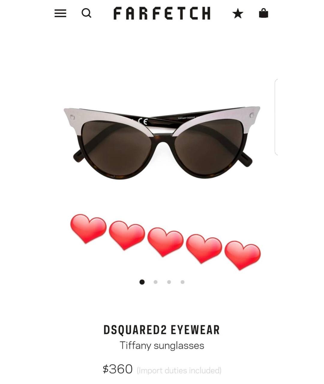 DSQUARED2 Серебряные пластиковые солнцезащитные очки, фото 6