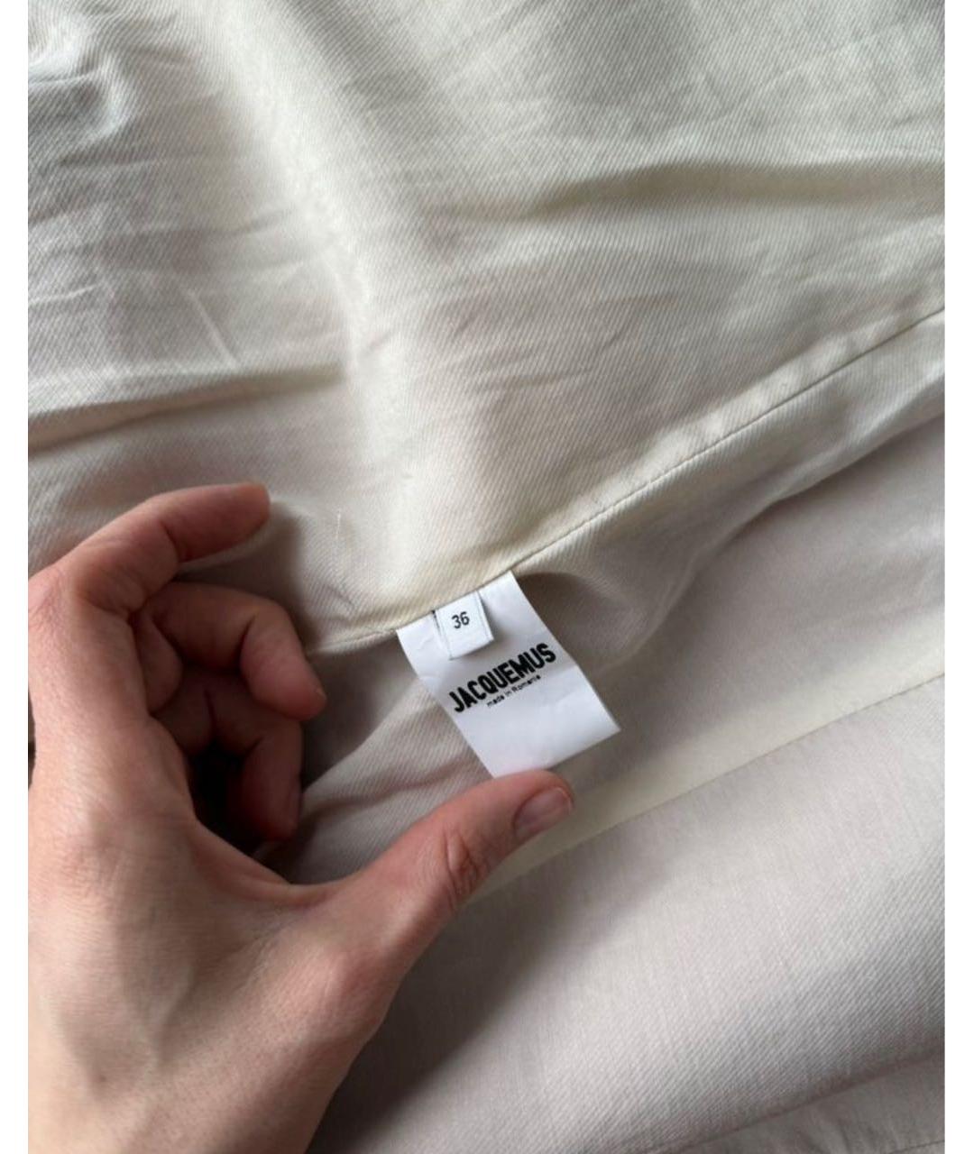 JACQUEMUS Оранжевое хлопковое пальто, фото 6