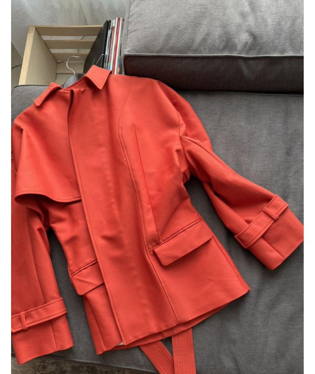 JACQUEMUS Оранжевое хлопковое пальто, фото 2